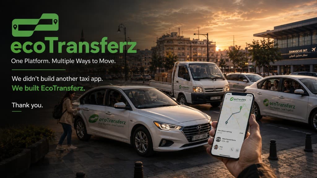 EcoTransferz — one platform for taxi, shared rides and cargo